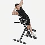 ZVGT トレーニングベンチ ローマンチェア 調整式ハイパーエクステンションベンチ 背筋腹筋トレーニング器具 ホームジム用 耐荷重330ポンド (ブラック)