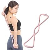 LODI [Lodi fit ] ストレッチバンド フィットネスバンド エクササイズ チューブ トレーニングチューブ 肩こり 筋トレ ストレッチ ヨガ (ピンク) 135g