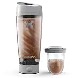 PROMiXX PRO 電動プロテインシェーカーボトル 600ml | 充電式 強力で滑らかなプロテインシェイク用 | 補助ストレージ付き - BPAフリー (クールグレー)