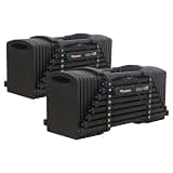 TOP FILM TOPFILM ブロックダンベル ダンベル 可変式 23kg 26kg 42kg ( ALL BLACK ×2) 23kg