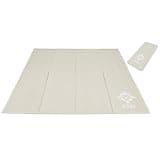 MRG(エムアールジー) MRG トランポリン マット 120cm×120cm 厚さ6mm 折り畳みタイプ 防音 消音 滑り止め フロアマット トレーニング エクササイズ (グレージュ, 120×120cm(折りたたみタイプ))