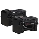 TOP FILM TOPFILM ブロックダンベル ダンベル 可変式 23kg 26kg 42kg ( ALL BLACK ×2) 23kg