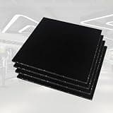 Generic ジムマット トレーニングマット ゴム 2枚セット 50×50cm 厚手15mm 硬度60~65 防音 防振 滑り止め ラバーフロア 筋トレマット 業務用衝撃吸収 床保護 トレーニング器具用 カチッと連結 簡単設置 高耐久 ゴム製ィットネス 高硬度 高密度 家庭用 ジム用(2枚 ブラック) 3.5kg