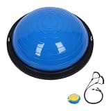ノーブランド品 ハーフバランスボール バランスボール半円 体幹強化 安定性トレーニング バランスドーム 体幹トレーニング 筋トレ ピラティス エクササイズ 自宅用 直径46cm58cm フットポンプ付き 宅トレ 子供対応 自宅用 男女兼用 (ブルー*46cm) 150kg