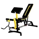 BODYMAKER フラットマルチベンチ V ブラック×イエロー TM153 トレーニングベンチ インクラインベンチ ダンベル ベンチ 角度調節 アジャスタブル ベンチプレス 筋トレ