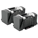 TOP FILM TOPFILM ブロックダンベル ダンベル 可変式 23kg 26kg 42kg ( BLACK×WHITE ×2) 23kg