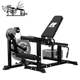 RITFIT レッグエクステンションマシン トレーニングベンチ 自宅 ダンベルベンチ フラットベンチ 下半身強化 体幹トレーニング 角度調節可能 耐荷重170KG ホームジム 在宅トレーニング 大腿四頭筋 ハムストリング (ブラック) 170kg