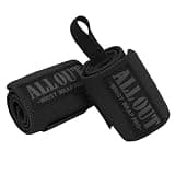 ALL OUT POWER GRIP PRO ALLOUT リストラップ ガッチリ固定 手首を痛めない 筋トレ ウエイトトレーニング 手首サポーター 男女兼用 正規品 オールアウト (ブラック, 24インチ(61cm))