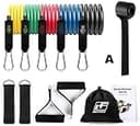 RITFIT トレーニングチューブセット 強度別5本セット フィットネスチューブ 筋トレ エクササイズチューブ ラテックスチューブ 全身トレーニング ヨガ ストレッチに適用
