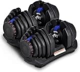 MOJEER ダンベル 可変式 24kg/40kg アジャスタブルダンベル 1個/2個セット 2.5~24kg/5~40kg 15/17段階調節 5秒で重量調整 クイックダンベル 筋トレ 002 (ネービー, 40kg×2) 24kg
