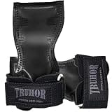 ＴＲＵＨＯＲ TRUHOR パワーグリップ 筋トレ グリップ ウエイト トレーニンググリップ リストラップ ラバーグリップ 筋トレ ラバー素材 左右1セット (ダークグレー)