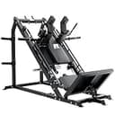RITFIT レッグプレスマシン ハックスクワットマシン 業務用 プロ仕様 体幹トレーニング 耐荷重900kg 下半身強化 トレーニングマシン 筋トレ 宅トレ 二種類簡単切り替え 大腿四頭筋 大臀筋 ハムストリングス ボディー強化 オリンピックプレート対応 安全ハンドレール付き (ブラック)