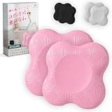 fogman ヨガマット 膝パッド付き 小さめ 厚め 折りたたみ 肘 プランク パッド付き 2枚セット(ピンク)