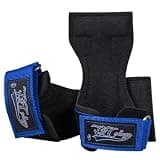 P.L.College パワーグリップ-デッドリフト向け (ブルー, S手首周囲13-15cm) 300kg