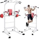 Wolfyok fitness 懸垂マシン チンニングスタンド 高度11段調節可能 Wolfyok fitness ぶら下がり健康器 けんすいマシーン 筋トレ器具 背もたれ6段 アームレスト3段 土台π字型 ディップス マルチバー付き 筋トレグッズ マルチジム 懸垂器具 筋力 筋肉 背筋 腹筋 大胸筋 トレーニング器具 初級者/高級者適用 大人/子供/お年寄り適用 家庭/室内用 白 200kg