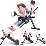 Kamelun 筋トレ ベンチ トレーニングベンチ 折り畳み フラットベンチ 黒 3WAY可変式 腹筋台 角度調節簡単 腹筋マシン 収納便利 腰保護設計 ホームジム 12kg
