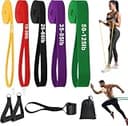 トレーニング チューブ 強度別5本セット 強力 懸垂 チューブ ダイエット器具 筋トレ グッズ ハンドル/ドアアンカー/収納バッグ 天然ゴム 男女兼用 自宅用 ジム用
