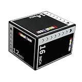 Tdoutop 3イン1 プライオボックス トレーニングボックス 多機能 ジャンプボックス 昇降台 ジャンプ台 ステップ台 跳び箱 衝撃吸収 プライオメトリクス 安定設計 エクサボックス 関節保護 アジリティトレーニング フィットネス 筋力強化に適用 30×35×40cm, Style B