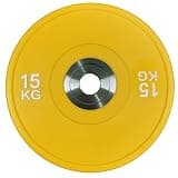 ノーブランド品 ■品質検査クリア■ オリンピックバーベルプレート 15kg バンパープレート 穴径50mm ラバープレート 筋トレ ベンチプレス ウェイトリフティング 重り 静音/防傷加工 オリンピックバーベル 筋トレ器具 15kg