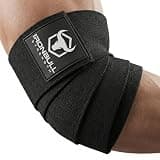 Iron Bull Strength IRON BULL クラシックエルボーラップ 肘サポーター (ブラック)