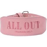 ALL OUT POWER GRIP PRO ALLOUT 女性用 トレーニングベルト IFBB Pro 倉地美晴選手監修 レディース リフティングベルト パワーベルト レザー 本革 牛革 XS〜Mサイズ展開 (ピンク, S(ウエスト62-78cm))
