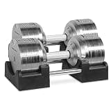 PROVERBELL プロバーベル 41.5kg 1.5kg刻み 2個セット 可変式ダンベル 金属 シルバー 41.5kg