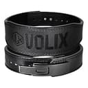 VOLIX レバーアクションベルト ナロータイプ【待ち時間0秒のワンタッチ着脱】トレーニングベルト 筋トレ (ブラック, S)