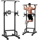RELIFE REBUILD YOUR LIFE 懸垂マシン 懸垂バー ぶらさがり健康器 筋トレ器具 耐荷重180kg チンニングスタンド 筋トレグッズ ディップス 高さ9段階 自重 トレーニング器具 自宅 180kg