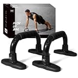 アルインコ(Alinco) (ALINCO) プッシュアップバー スポンジグリップ 滑り止め付き 腕立て伏せ プッシュアップ エルシット 筋トレ 代謝アップ 健康器具 家庭用 組立簡単 耐荷重100kg WBF228 ブラック 100kg