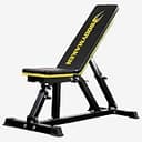BODYMAKER(ボディメーカー) ハーフラック パワーラック スクワット [メーカー保証] 筋トレ 腹筋 筋肉 トレーニング ウエイトトレーニング フラットインクラインベンチEXーV3 体幹トレーニング 格闘技 自宅 ベンチ ブラック×イエロー