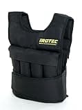iROTEC (アイロテック)NEWアジャストパワーウエイトベスト10KG/筋トレ・体幹・懸垂・ダンベル・スクワット (ブラック) 10kg