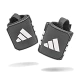adidas(アディダス) リストラップ (ペア) ループ付き パワートレーニング 手首補助 (片方サイズ 48cm x 8cm) ブラック/ホワイト ADST-13200BK 80g