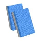 Tdoutop 2枚 バーベルクッションパッド ショックプルーフ 重量挙げ クラッシュドロップパッド 静音設計 デッドリフトマット フィットネス用 防音 持ち運びやすい 室内運動に適用, ブルーグレー 50x30x4cm