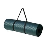 Amazonベーシック(Amazon Basics) Amazonベーシック ヨガマット 厚め 12mm キャリーストラップ付 トレーニングマット ストレッチマット ピラティスマット 188×61×1.2cm シアン