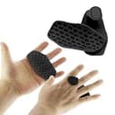 UQOOQFA ウエイトリフティング用ジムグリップパッド:ダンベルリフティングラバーグリップパッド - ジムワークアウトグローブ ウェイトリフティンググリップ - プルアップグリップ - 体操ハンドグリップ メンズ レディース 汗をかきません