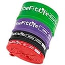 TheFitLife トレーニングチューブ 筋トレチューブ 懸垂チューブ (赤/黒/紫/緑)