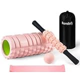Rondofy フォームローラー 筋 膜 リリース 500KG耐荷重 きんまくローラー 筋肉ほぐし セルライトローラー ストレッチ用品 5点セット 収納袋/日本語マニュアル付き 500kg