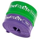 TheFitLife トレーニングチューブ 筋トレチューブ 懸垂チューブ (紫/緑)