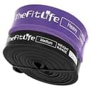 TheFitLife トレーニングチューブ 筋トレチューブ 懸垂チューブ (黒/紫)