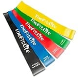 TheFitLife トレーニングチューブ 筋トレチューブ フィットネスチューブ (黄/緑/赤/青/黒) 59kg