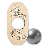 LandSup ® Crazy mini ランドサップ バランスボード 体幹トレーニング 木製 オフトレーニング ダイエット (Bunny) 1.2kg