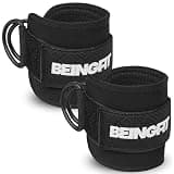 Being fit Beingfit アンクルストラップ - サイドレイズストラップ ケーブルマシン 用、キックバック や レッグトレーニング に最適、ヒップアップ サポート付き、筋トレアクセサリー トレーニングギア