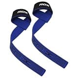 RDX リストストラップ リフティングストラップ トレーニング ジム 用 初心者~プロ対応 滑り止めパッド付き 両手 フィットネス ウェイトリフティング メンズ レディース 日本正規品 (ブルー)