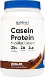 Nutricost カゼイン プロテイン 2LB (チョコレート)、非GMO、グルテンフリー 24g