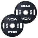 [ NGA ] ウレタンオリンピックプレート 5kg ペア(1.25kg 5kg 10kg 15kg 20kg 100kg 107.5kg 140kg 147.5kg 50mm径スリーブ用 グリッププレート ウェイトプレート 筋トレ ベンチプレス 重り ダンベル プレート バーベル 筋トレ器具 NOP-1000)