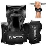 ボディテック(Bodytech) ボディテック パワーグリップ 筋トレ ラバーグリップ 手首サポーター 握力補助 トレーニング グローブ 懸垂 左右セット MLサイズ ブラック ホワイト