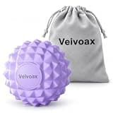 Veivoax マッサージボール 筋膜リリース 筋膜ボールフォームローラー トリガーポイント 筋膜球 人体工学デザイン 肩/背中/腰/ふくらはぎ/足裏/お尻/全身 ツボ押しグッズ ヨガ/トレーニング/スポーツ/フィットネス ストレッチ器具 収納バッグ付き シリコン製 直径8.5cm 300g