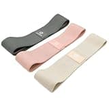プリマソーレ(Primasole) プリマソーレ エクササイズバンド フィットネスバンド トレーニングバンド ゴムバンド 布製 ヒップ 美尻 滑り止め 宅トレ バンド 3本セット マニュアル付 収納袋付 11kg
