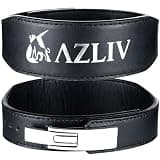 AZLIV レバーベルト LEX Tapered 10mm ナロー レバーアクション トレーニングベルト パワーベルト アズリブ レックス テパード (ブラック, L) 200kg