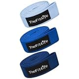 TheFitLife トレーニングチューブ ストレッチバンド フィットネスバンド ピラティス フレックスバンド エクササイズバンド 全身トレーニング用 (ベビーブルー/ブルー/ネイビーブルー)